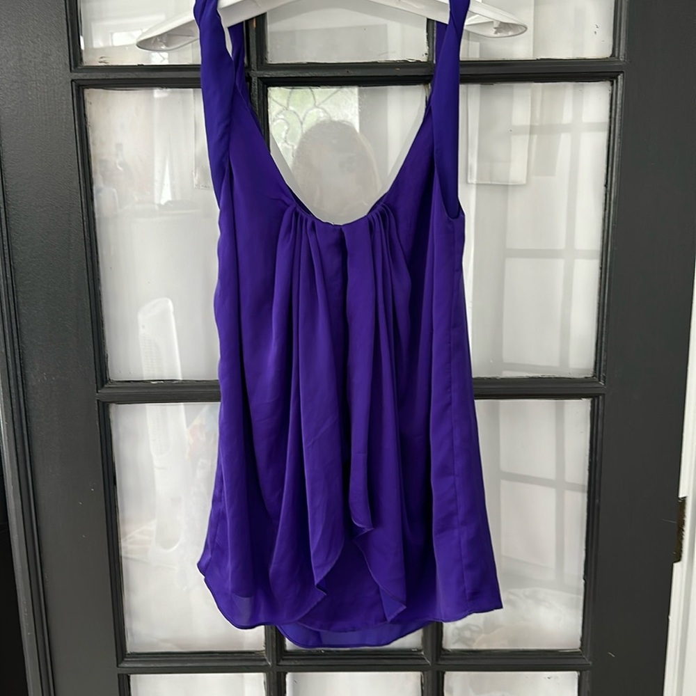 DVF purple violet tank blouse 🌿